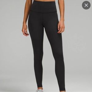Lululemon Wunder Under High Rise Pant Tight 33” Black Sz 6